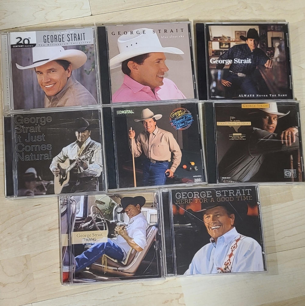 Lot Of 8 George Straight Music CD's